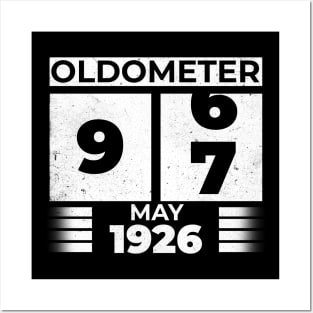 Oldometer 97 Years Old Born In May 1926 Posters and Art